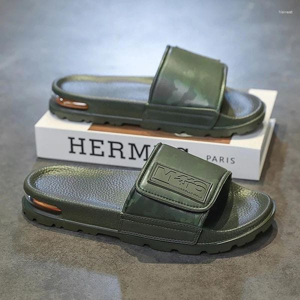 Color: Baise - Size: A40 - Slippers Men's Light Luxury High-quality Mens Sandals Non-slip Men Slide Y829-1477089954713006167