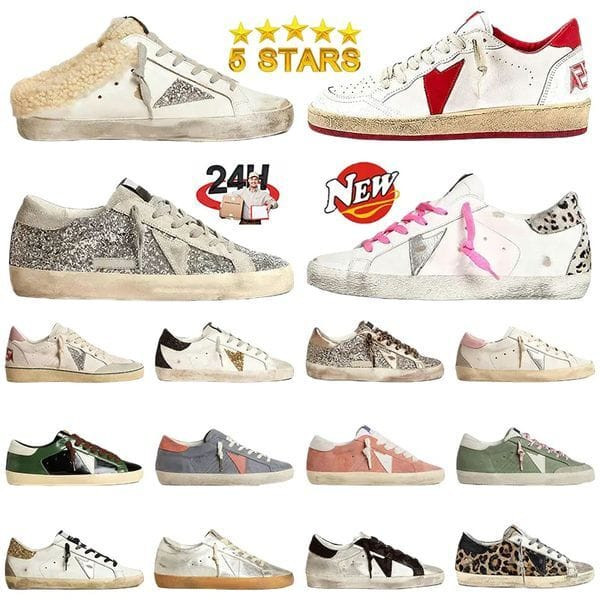 Color: Grey - Size: Men US10=Eur 44=275mm - 2026 golden top designer sneakers star shoes fur slippe Y829-1457429358074396780