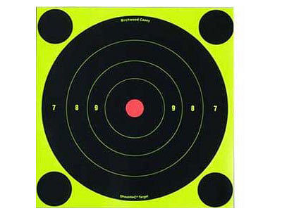 Birchwood Casey Shoot-N-C Targets, 8" Bullseye, 50 Targets + 200 Pasters P892-PY-A-6582