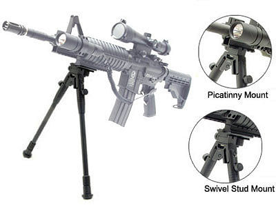 UTG Universal Bipod, Telescoping Legs, Picatinny & Sling Swivel Mount P892-PY-A-882