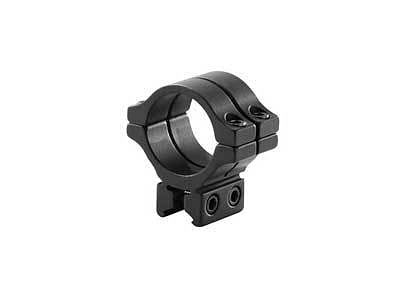 BKL Single 30mm Double Strap Ring, 3/8" or 11mm Dovetail, 1" Long, Low, Black P892-PY-A-5707