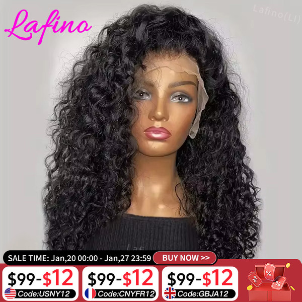 Color: #10, Ships From: CHINA, Stretched Length: 22INCHES, Density: 180% - Curly Human Hair Wigs Fo F640-12000044711938952