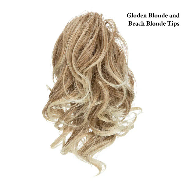 Color: P18/22 - SARLA One Piece Premium Synthetic Diy Claw Clip In Ponytail Extensions Natural Hair F640-12000040398994961