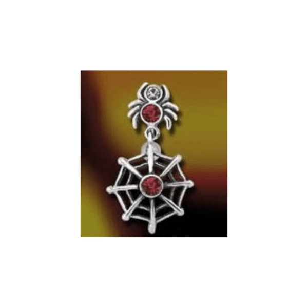 Spider and Web Navel Ring T575-S0671356195