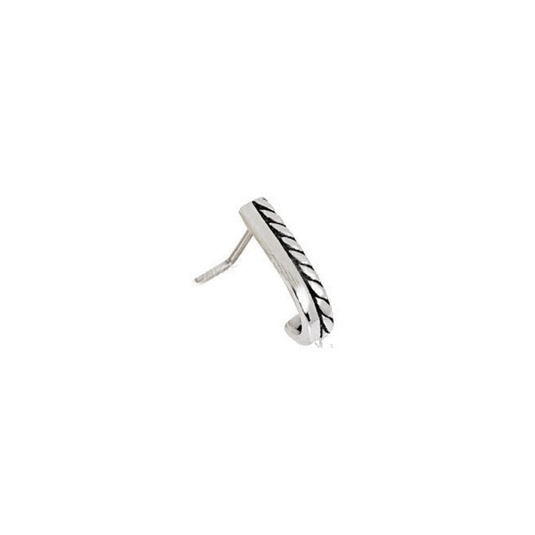 316L Stainless Steel Double Band L Bend Half Nose Hoop T575-S0671357252