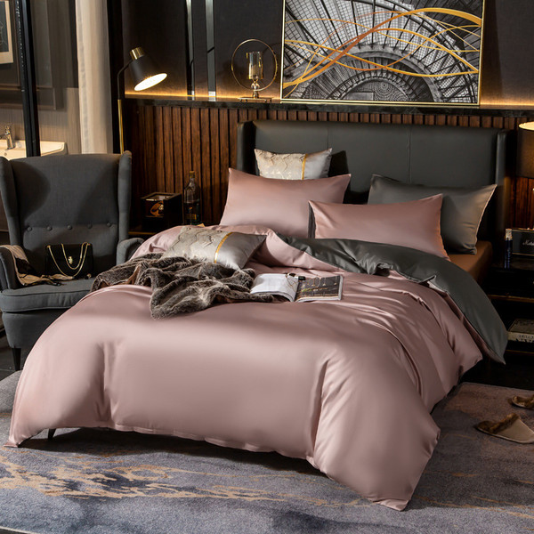 Color: Purple bean paste highgrade a, Size: 1.5bed sheet fourpiece set - Sheet Pillowcase Xinjiang  Q119-CJCZ122922139MN