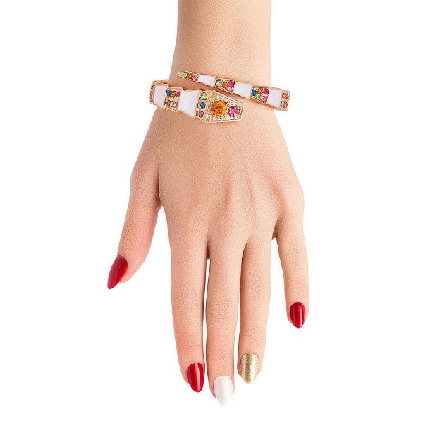 Luxury White 3D Snake Wrap Cuff T226-9485764657471