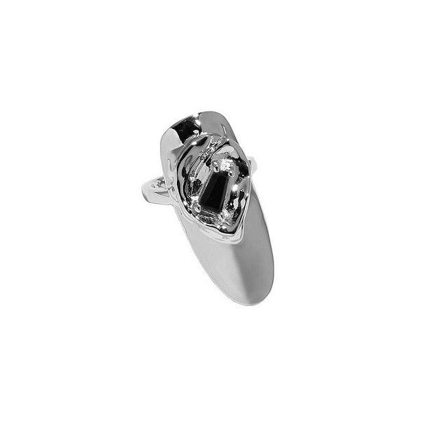 Fashion CZ Geometry 925 Sterling Silver Adjustable Nail Ring R866-HFH_662291725020