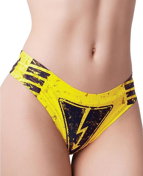 Mememe Urban Geeks Members Only Printed Thong XL X615-MEMEUGM-MT-X0