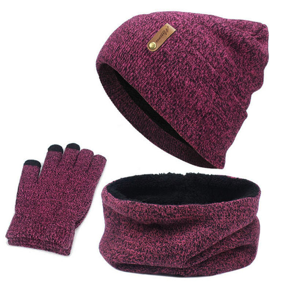 Color: Rose - Touch screen gloves Q119-CJNSFSST00088-Rose - Leather Label