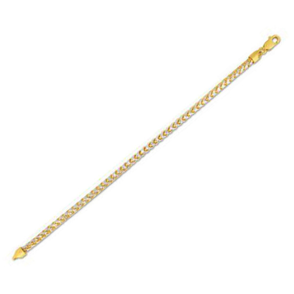 Size: 20 - 14k Yellow Gold Round Pave Franco Chain (4.00 mm) P150-78678-20