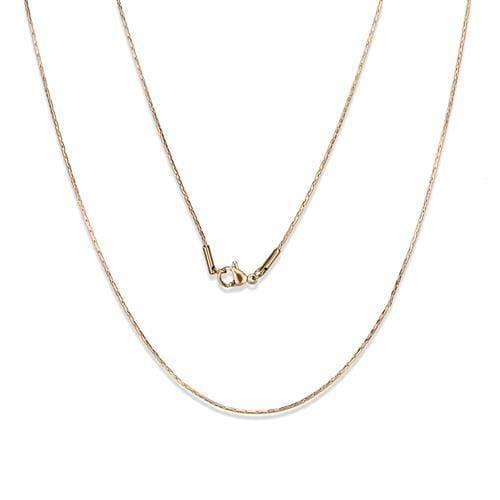 TK2439R - IP Rose Gold(Ion Plating) Stainless Steel Chain with No Stone A874-TK2439R