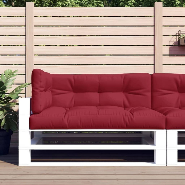  Pallet Cushions 3 pcs Wine Red Fabric A949-314567
