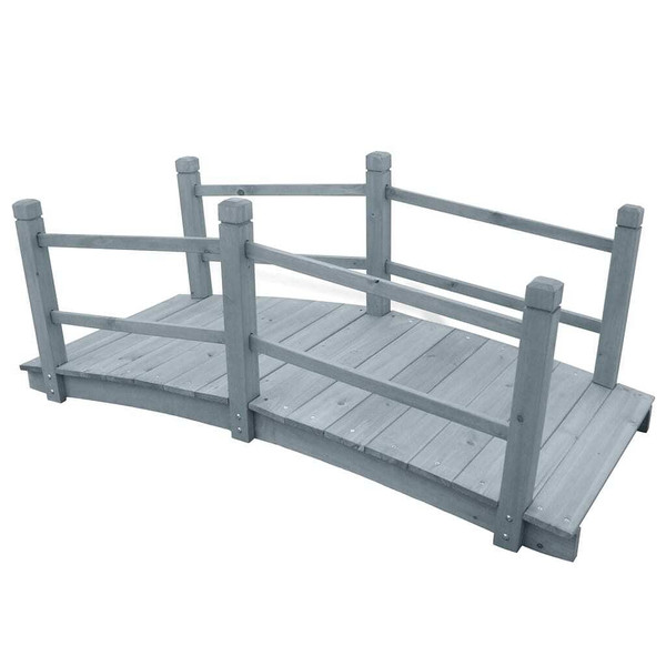  Garden Bridge Gray 55.1"x23.6"x22" Solid Firwood A949-310040