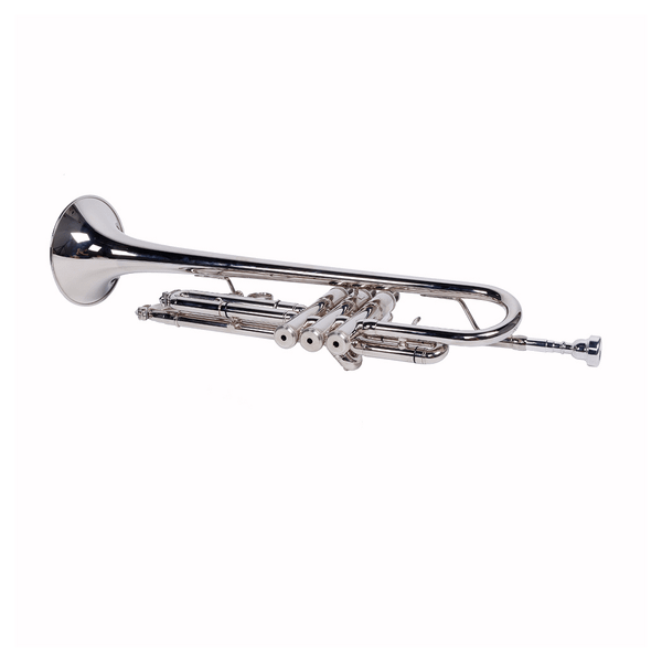 Nickelplated Drop B Adjustable Trumpet Gloves Set Silver T575-S0671272255