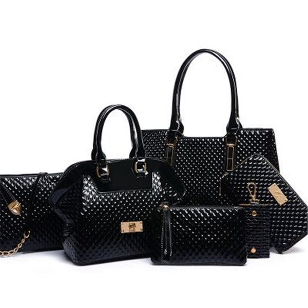 Diamond Pattern Picture Mother Bag Six-piece Female Q119-CJNS1211787