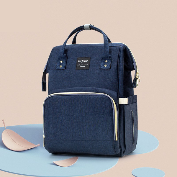Color: Navy - Mother and baby backpack Q119-CJBHNSTB00277-Navy