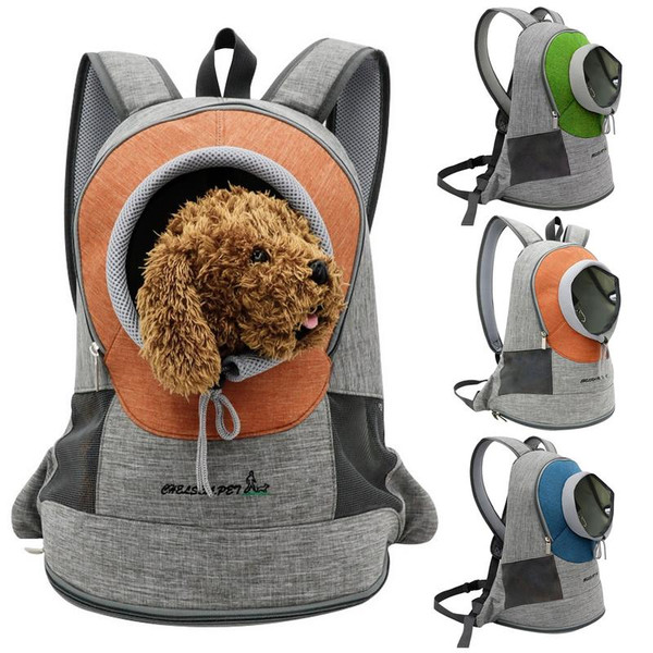 Puppy backpack pet backpack - Color: Orange, Size: L Q119-CJBHNSNS08848-Orange-L