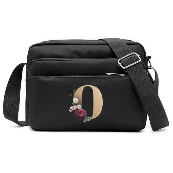 Color: Pink - New Fashion Multi-layer Travel Leisure Simple Storage Bag Black Gold Letter Series Pr F640-12000038175142861