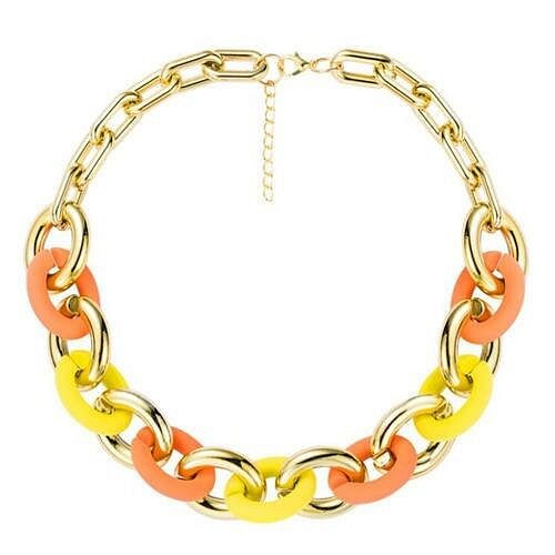 Yellowish Style Chain Design Wholesale Jewelry Hip-hop Costume Necklace A392-fane6872