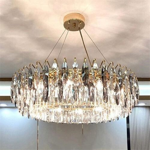 Luxurious Design Wholesale Circle Crystal Chandelier for Living Room or Hotel Lounge A392-flig0038