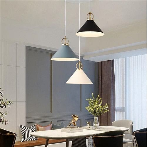 1 Head Nordic Modern Style Home Light Wholesale Dining Room Colorful Pendant Lamp A392-flig0116