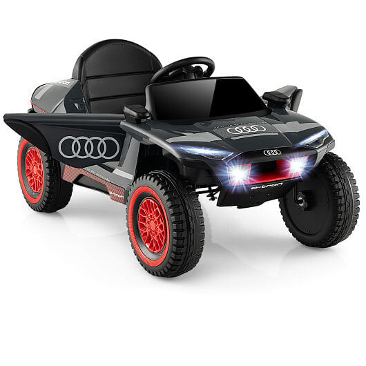 Licensed Audi Kids Ride On E-tron Racing Car-Gray B593-TQ10197US
