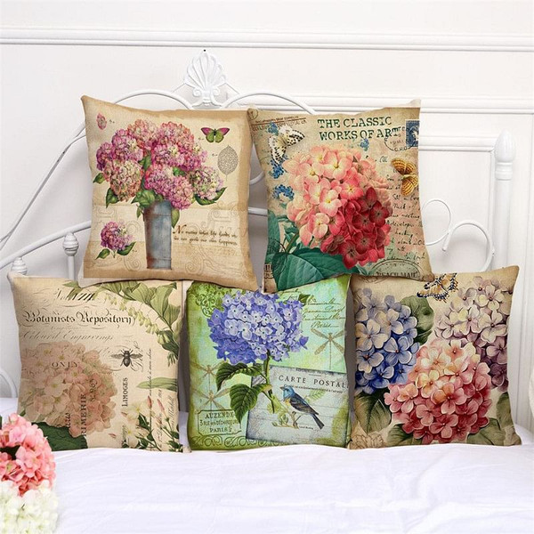 45x45cm Flower Style Cartoon Decorative Sofa Pillow Case Modern Floral Printed Cushion Cover C122-1241711