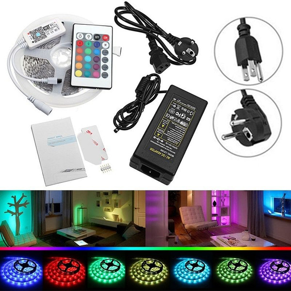 DC12V 5M SMD5050 RGBW Non-Waterproof Smart Wifi Alexa Phone APP Control LED Strip Lights Kit  Chris C122-1280885