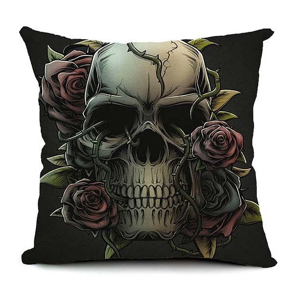 Halloween Gothic Cotton Linen Pillow Case Home Office Car Cushion Pillowcase C122-948841