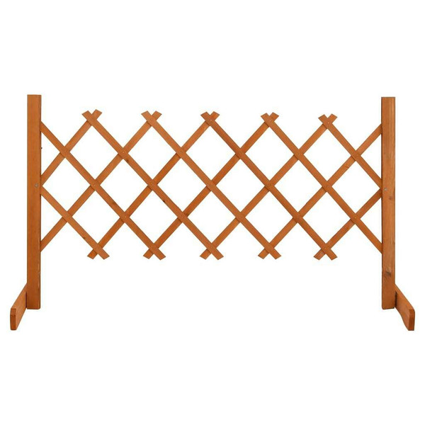 Garden Trellis Fence Orange 47.2"x23.6" Solid Firwood A949-314822