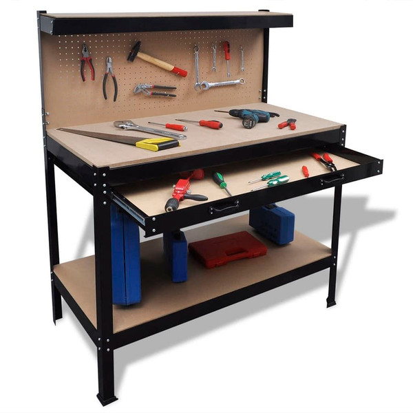 Workbench with Pegboard and Drawer A949-141769