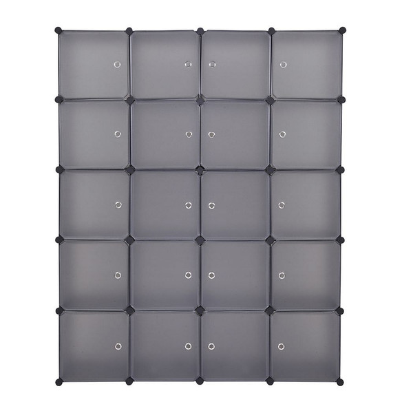 20 Cube Organizer Stackable Plastic Cube Storage Shelves Design Multifunctional Modular Closet Cabi T575-S0671284752