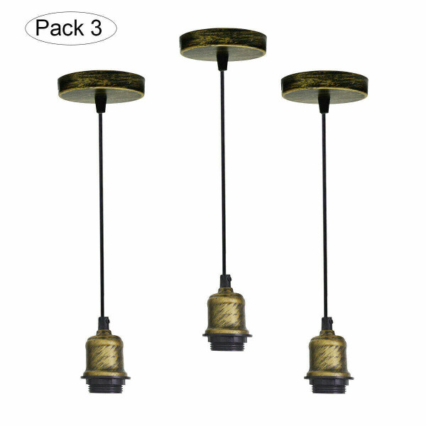Pendant Light Kit Cord Hanging Light Socket Lamp Holder E26~1122 T575-V0671387560