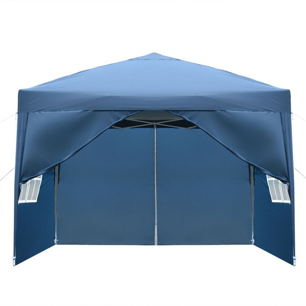 3 x 3m Two Doors & Two Windows Practical Waterproof Right-Angle Folding Tent Blue T575-S0671285576