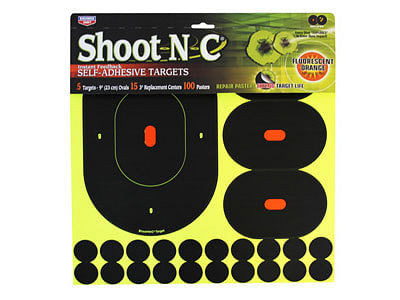 Birchwood Casey Shoot-N-C 9" Targets, 3" Replacement Centers, 100 Pasters, 120ct P892-PY-A-3142