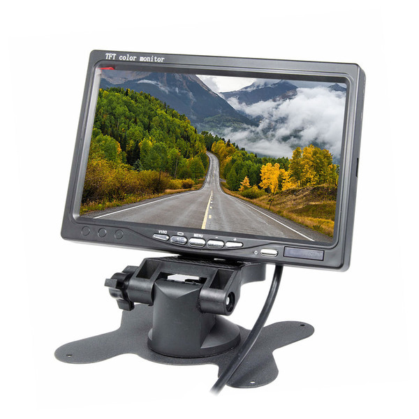 Car Monitor 7-inch Tft Lcd Screen 2-way Video Input Pal/ntsc 12v Display Rearview Security Camera A K484-PEL_0PMWEC4L