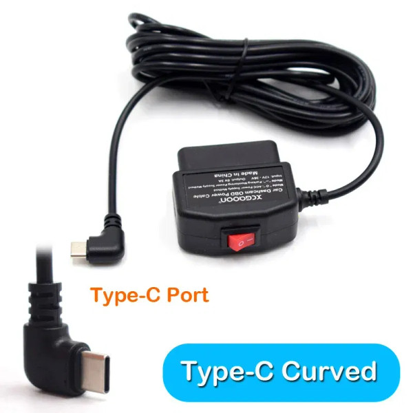 Color Name: green - 24Hours Mini Mico USB Ports 5V 3A Car Charge Cable OBD Hardwire Cord 3.5Meters  F640-12000037968646795