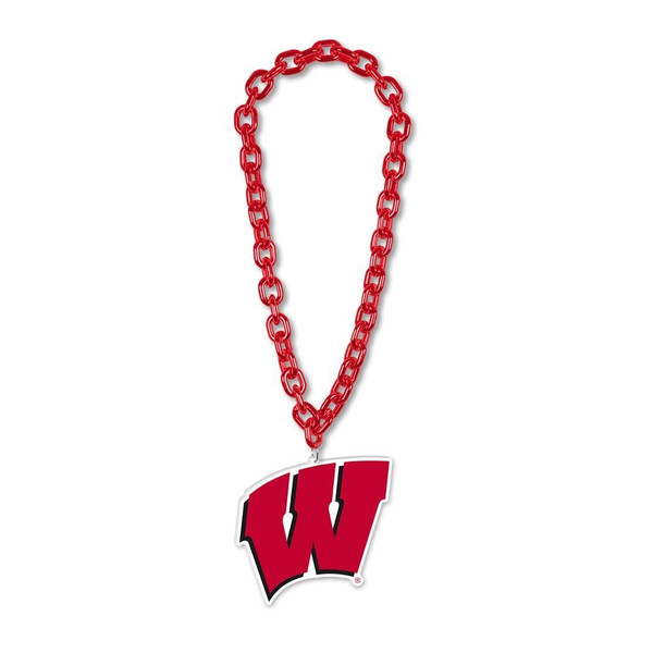 Wisconsin Badgers Necklace Big Fan Chain Z157-9416612509