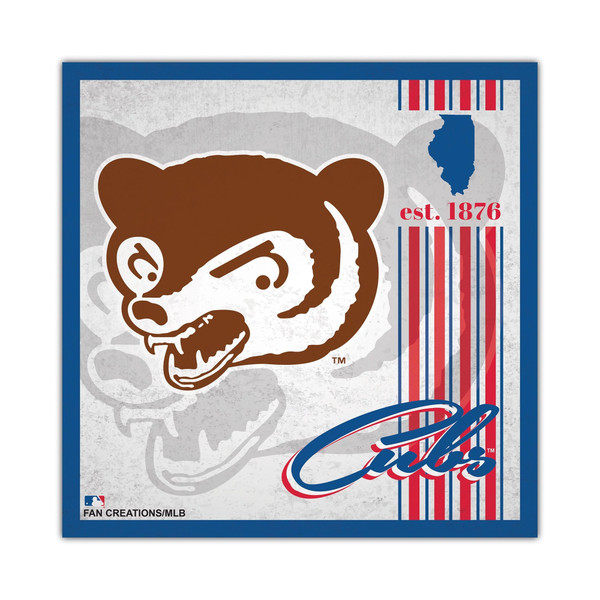 Chicago Cubs Sign Wood 10x10 Album Design Z157-7846137106