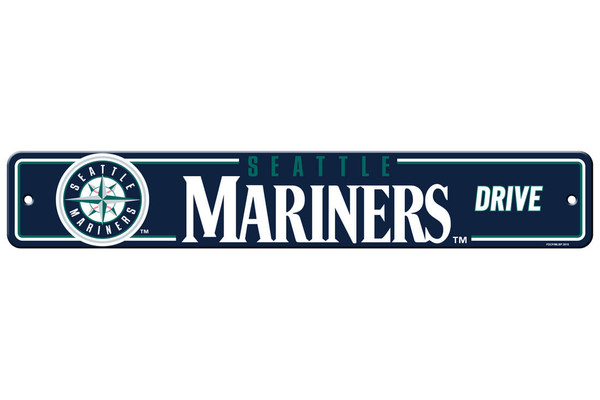 Seattle Mariners Sign 4x24 Plastic Street Style CO Z157-2324562312