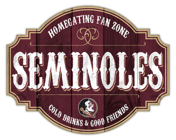 Florida State Seminoles Sign Wood 12 Inch Homegating Tavern Z157-7846118183