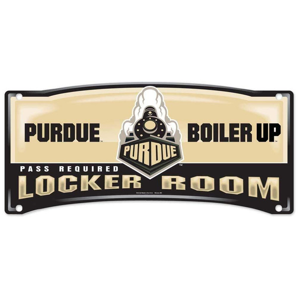Purdue Boilermakers Sign 8x19 Plastic Locker Room Style Z157-3208501543