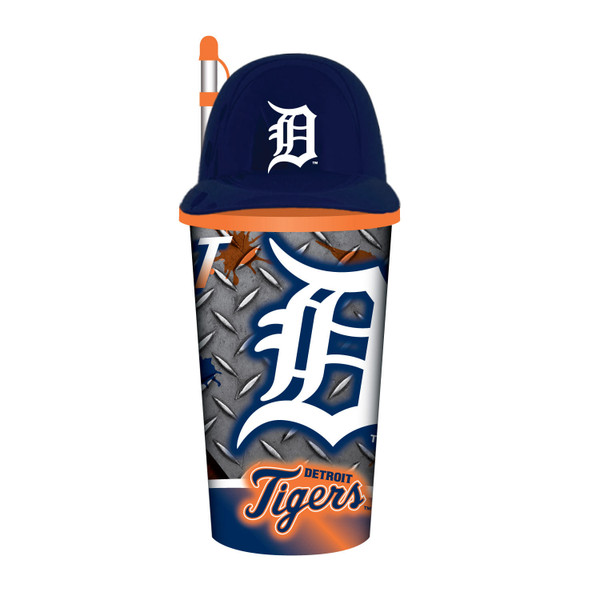 Detroit Tigers Helmet Cup 32oz Plastic with Straw Z157-9468813693
