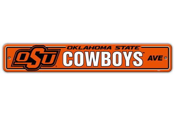 Oklahoma State Cowboys Sign 4x24 Plastic Street Style CO Z157-2324552352