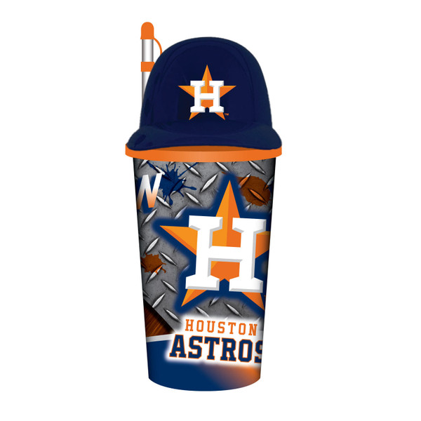 Houston Astros Helmet Cup 32oz Plastic with Straw Z157-9468813694