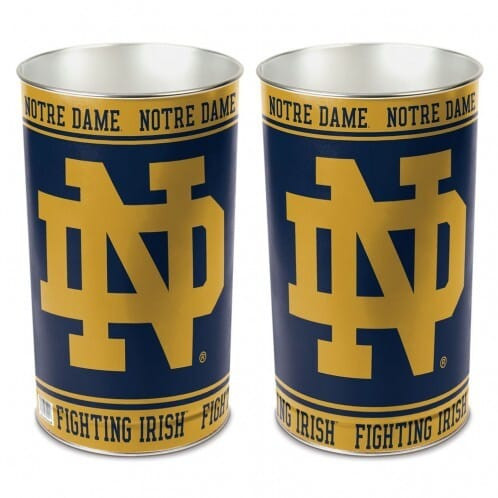 Notre Dame Fighting Irish Wastebasket 15 Inch ND Design Z157-1094327638