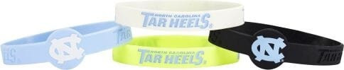 North Carolina Tar Heels Bracelets - 4 Pack Silicone - Special Order Z157-6326435874