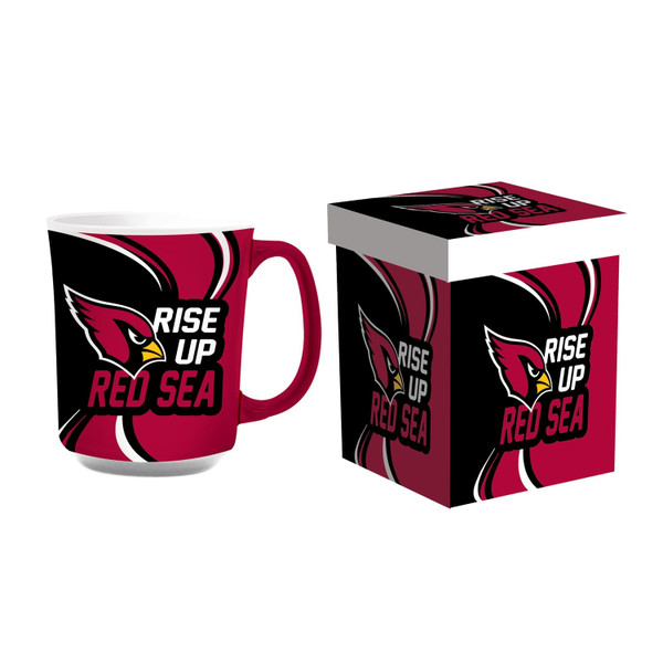 Arizona Cardinals Coffee Mug 14oz Ceramic with Matching Box Z157-194608108