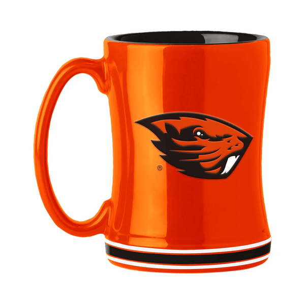 Oregon State Beavers Coffee Mug 14oz Sculpted Relief Team Color Z157-629309058